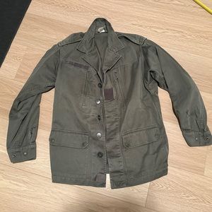 French army jacket olive green